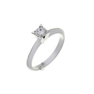 Δαχτυλιδι Μονοπετρο με Διαμαντι 0,20 Ct , F , VS1